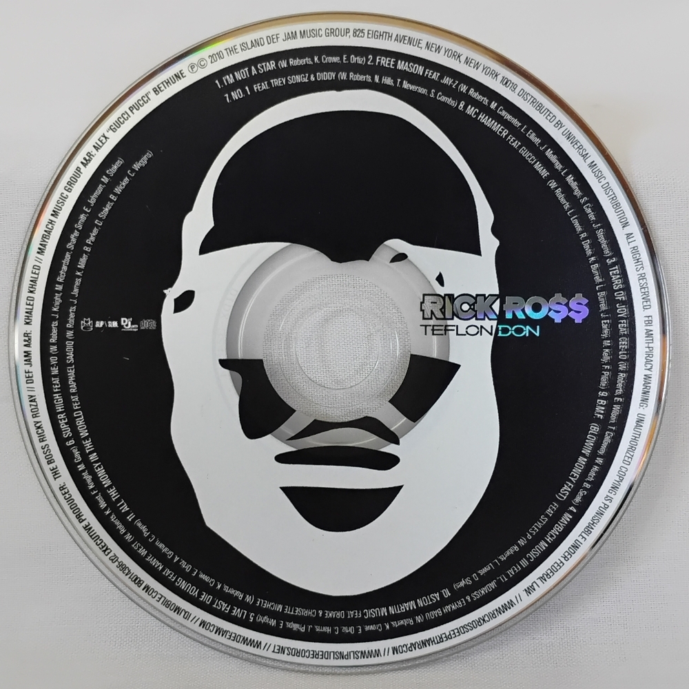 Rick Ross - Teflon Don Full Rap Album CD Classic Hip Hop Trap Gangsta Rap Music